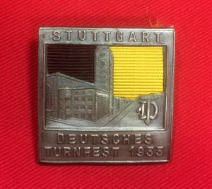 WW2 German Turnfest Stuttgart 1933 Day Badge 