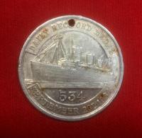 1934 Daily Record RMS Queen Mary Medal Token
