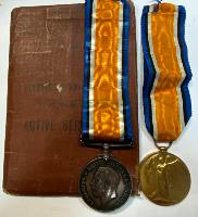  WW1 Royal Scots Medal Pair & Soldier's Paybook