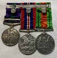 WW2 REME Officer GSM Palestine Medal Group With Box