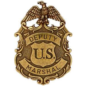 Code: G112/L Replica Eagle Deputy U.S. Marshall Badge 