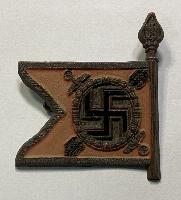 WW2 German Fuhrer Begleit Battalion Flag Standard Badge