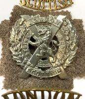 WW2 London Scottish Cap Badge & Shoulder Titles
