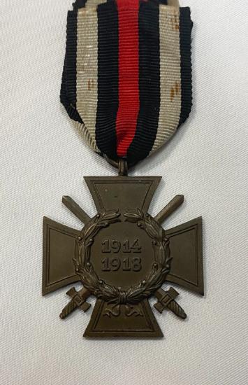 WW1 German Cross Of Honour With Swords 