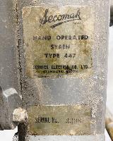 British Secomak Type 447 Hand Operated Siren