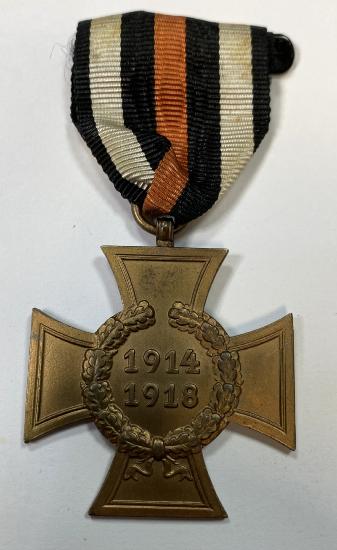 WW1 German Cross Of Honour Without Swords 