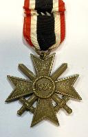  WW2 German War Merit Cross 2nd Class With Swords