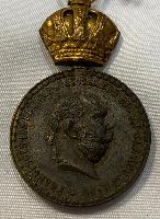 Austro-Hungarian Military Merit Medal Gold Class With Swords