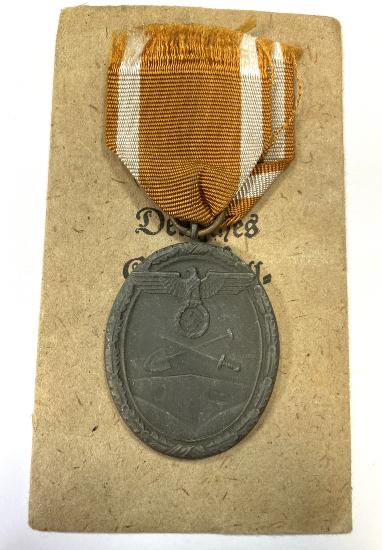 WW2 German West Wall Medal With Packet