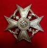 WW2 German Silver Spanish Cross Without Swords