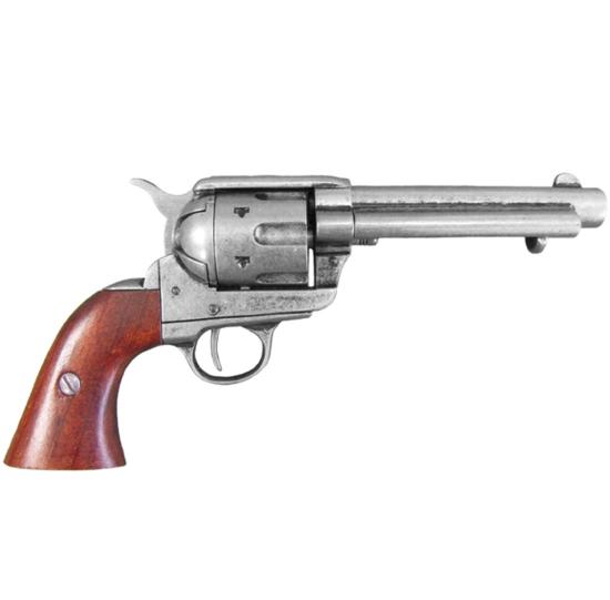 Code: G1106G Replica Colt Peacemaker With Wooden Handle and Gun Metal Finish 1869