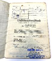 WW2 German Luftschutz Dienstbuch