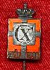 WW2 Danish 1870-1940 King's Mark CX Badge