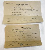 WW1  British Royal Marine Collection Of Paperwork And Badges