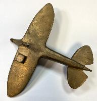 WW2 Brass Trench Art Spitfire