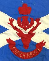 Queens Own Highlanders Fort George Barracks Flag