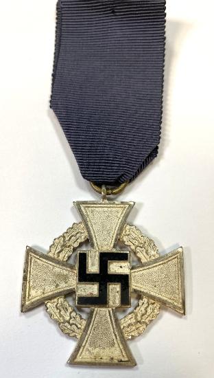 WW2 German Faithful Service Cross In Silver