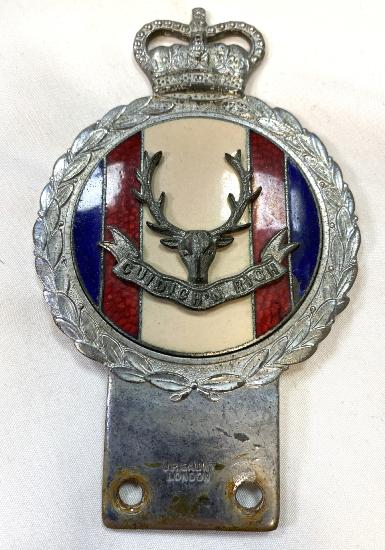 Seaforth Highlanders Car Bumper Badge