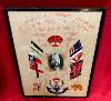 WW2 Seaforth Highlanders Framed Photograph & Silk Embroidery Work