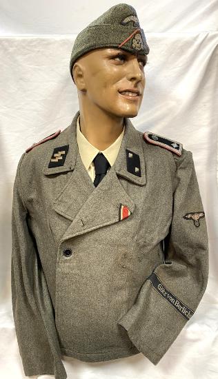 Replica WW2 German Waffen SS Assault Gun Tunic & Cap
