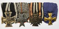 WW1 German Court Mounted Group Of Four