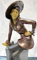 Austrian 1930s Art Deco Lady Striker  