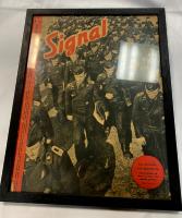 WW2 German Framed Signal Magazine With Panzer Troops Cover