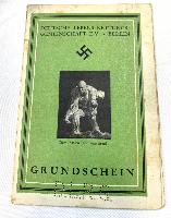 WW2 German Hitler Jugend BDM Dienstbuch, Stamp, & DLRG Pin Badge &  Grundschein Certificate 