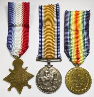 WW1 British 1914-15 Trio To Cameron Highlanders