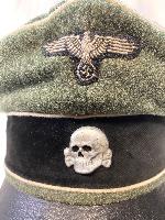Replica WW2 German Waffen SS Officer/NCO Crusher Cap