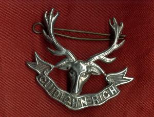 WW2 British Seaforth Highlanders Cap Badge