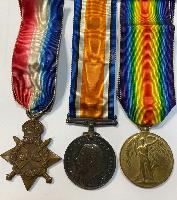 WW1 British Highland Light Infantry Medal Trio