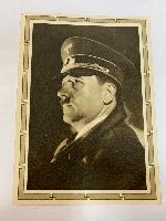 WW2 German Adolf Hitler In Uniform Portrait Postcard