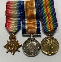 WW1 British Miniature Medal Trio 