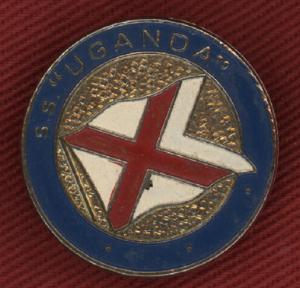 Falklands S.S. 'Uganda' Painted Enamel Badge