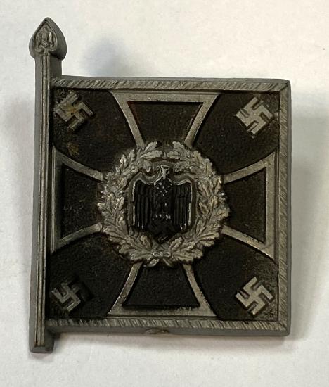 WW2 German WHW Pioniere Flag Standard Donation Badge