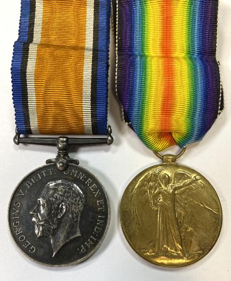 WW1 British War & Victory Medal Pair RAMC