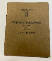 WW2 German Allgemeine Dienstordnung NSDAP Book