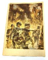 WW2 German Army Combat Propaganda Postcard