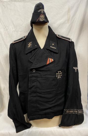 Replica WW2 German Waffen SS Panzer Tunic And Cap