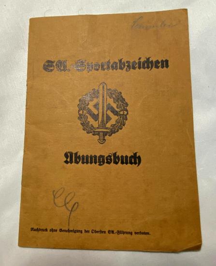 WW2 German S.A. Sportabzeichen Ubungsbuch