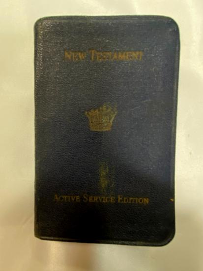 WW2 British RN Active Service New Testament