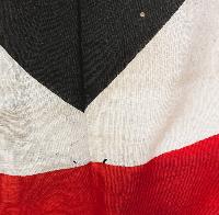 WW2 German Kriegsmarine Merchant ship flag with Iron Cross