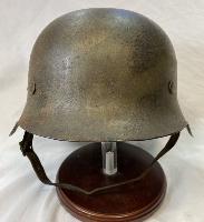 WW2 German M42 Camouflage Helmet Possibly Refurbished