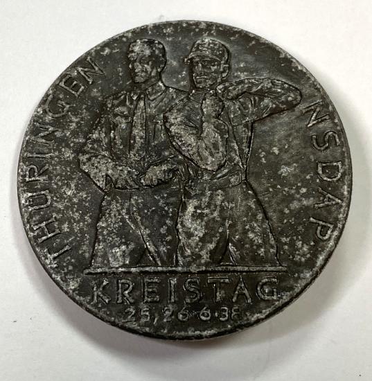 WW2 GERMAN NSDAP Thuringen Kreistag 1938 Badge