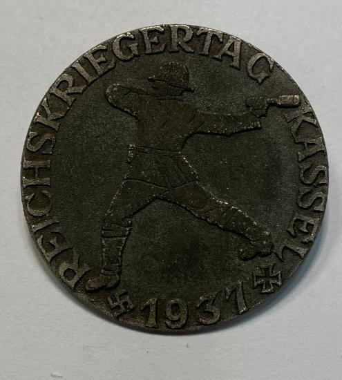 WW2 German Reichskriegertag Kassel 1937 Badge