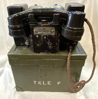 WW2 British Set F MKII Field Telephone In Transit Box