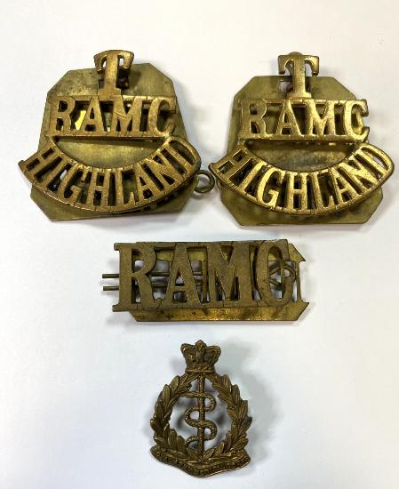 WW2 British RAMC Highland Shoulder Titles