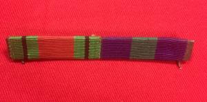WW2 British G.S.M./Defence Medal Ribbon Bar