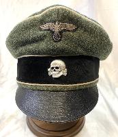 Replica WW2 German Waffen SS Officer/NCO Crusher Cap